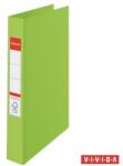 Esselte Gyűrűs könyv, 2 gyűrű, 42 mm, A4, PP, ESSELTE "Standard", Vivida zöld (E14453) - papirtar