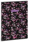 Ars Una Füzet vonalas ARS UNA A/4 40 lapos Extra kapcsos Pearl Blossom Black (53113771) - robbitairodaszer