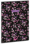 Ars Una Füzet vonalas ARS UNA A/4 40 lapos Extra kapcsos Pearl Blossom Black (53113771) - papir-bolt