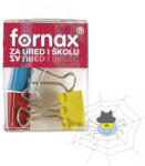 Fornax binderkapocs - 25 mm, 4 db műanyag dobozban - színes