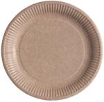 Szidibox Karton Papírtányér, kerek, kraft, 23cm átmérő (SZID-00832)