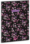 Ars Una Füzet ARS UNA A/4 40 lapos Extra kapcsos kockás Pearl Blosoom Black (01_04163)