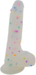 LESO Dildo Leso Coloured Spots White Dildo