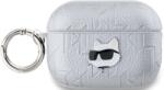 Karl Lagerfeld Husă Karl Lagerfeld PU Embossed Choupette Head pentru AirPods Pro 2 Argintiu (KLAP2PGCHPS)