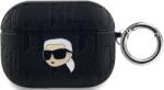 Karl Lagerfeld Husă Karl Lagerfeld PU Embossed Karl Head pentru AirPods Pro Negru (KLAPPGKIPK)