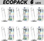 X-Ray Clear Dildo X-Ray Clear Ecopack 6 Units 18 cm Dildo