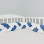  Fonott Rácsvédő Farmerkék-fehér