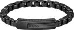 HUGO BOSS Tisztességes fekete karkötő Orlado 1580358M 17, 5 cm