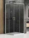 NEW TRENDY Prime cabină de duș 80x70 cm dreptunghiular crom luciu/sticlă transparentă D-0348A/D-0295A (D0348A/D0295A)