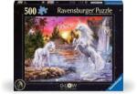 Ravensburger 500 db-os Fluoreszkáló puzzle - Unikornisok a folyóban (12000471) (12000471)