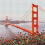 Ideyka Set de broderie cu diamante Ideyka - San Francisco, 40 х 40 cm (AM7177)