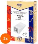 K&M Set 2 x 4 Sac Aspirator Philips Athena, Hartie + 1 x Filtru, K&M (TIV-2xDUSTBAG-P10-PAP-K&M)