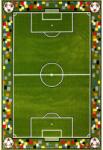 Delta Carpet Covor pentru Copii Dreptunghiular, 80 x 150 cm, Verde, Model Teren Fotbal Kolibri 11118 (KOLIBRI-11118-130-0815) Covor