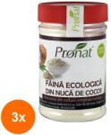 Pronat Pet Pack Set 3 x Faina Bio din Nuca de Cocos, Pronat, 130 g