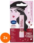 Vaseline Set 2 x Balsam de Buze Vaseline Emily In Paris, Rouge Romance, 3 g