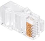  RJ45 8P8C Cat5e átfűzhető dugó, tömör vezetékhez, 1 db (1069996)