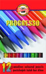 KOH-I-NOOR Progresso Woodless Coloured Pencils Set creioane colorate 12 buc (8756012007PZ)