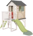 Smoby Házikó pilléreken 1, 5 m csúszdával és vízsugárral House On Stilts Life Smoby bővíthető létrával és 2 ablak zsalugáterekkel UV védelemmel 24 hó-tól - 2025 modell (SM810802)