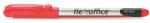 FlexOffice Tűfilc, 0, 3 mm, FLEXOFFICE "FL01", piros (12 db) (FOFL01P12)