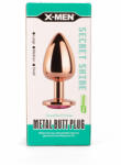 X-Men Secret Shade Metal Butt Plug Rose S - tobuy
