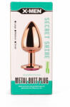X-Men Secret Shade Metal Butt Plug Rose L - tobuy