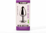 X-Men Secret Shade Metal Butt Plug Black S - tobuy