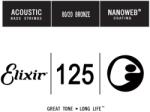  Elixir 80/20 Bronze NanoWeb (15825) . 125 akusztikus basszusgitár szálhúr