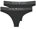 Emporio Armani Bugyik 2-PACK BRAZILIAN Fekete EU XS