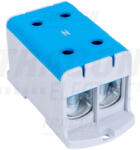 TRACON FLEAL-240per2K Főáramköri leágazó kapocs, felületre szerelhető, kék (FLEAL-240per2K)