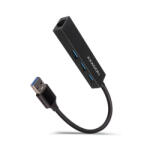 AXAGON HMA-GL3A 3 portos USB 3.2 Gen 2 HUB Gigabit LAN porttal