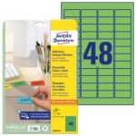 AVERY Etikett AVERY L6040-20 45, 7x21, 2mm univerzális visszaszedhető zöld 960 címke/doboz 20 ív/doboz (L6040-20) - papir-bolt