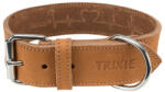 TRIXIE Zgarda Piele Rustic Heartbeat, L: 47-55 cm 40mm, Maro, 19016