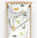 Goldea gyermek pamut ágyneműhuzat kiságyba - dinoszauruszos kalandok 90 x 120 és 40 x 60 cm