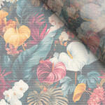 Takoy Puha tüll színes trópusi virágok