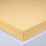 decoDoma Cearşaf cu elastic frotir EXCLUSIVE galben 160 x 200 cm