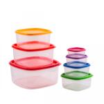 RFL Houseware Set 7 cutii alimente, ovale, 5 litri+3 litri+2 litri+1, 1 litri+590 ml+340 ml+180 ml, Rainbow (R3-924802)