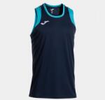 Joma CANCHA SLEEVELESS SHIRT ORANGE kosárlabda mez sötét tengerészkék-türkiz 6XS