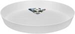 elho loft urban kerek virágcserép alátét 28 - Selymes fehér