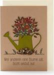 Die Stadtgärtner Aki másnak virágot vet, maga is virágzik" - üdvözlőlap - 1 db