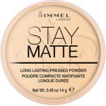 Rimmel London Pudra compacta Stay Matte 001 Transparent, 14g, Rimmel London
