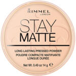 Rimmel London Pudra compacta Stay Matte 006 Champagne, 14g, Rimmel London