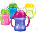 Nuby Pahar Stop Picatura cu manere si tetina +6 luni, 240ml, Nuby