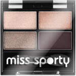 Miss Sporty Paleta de farduri pentru pleoape Studio Color Quattro 408 Smoky Rose, 5g, Miss Sporty