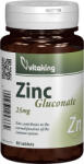 Vitaking Gluconat de zinc 25mg, 90 comprimate, Vitaking