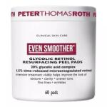 Peter Thomas Roth Dischete Even Smoother Glycolic Retinol Resurfacing Peel Pads, 60 bucati, Peter Thomas Roth
