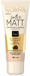 Eveline Cosmetics Fond de ten Satin Matt Mattifying & Covering 101 Ivory, 30ml, Eveline Cosmetics