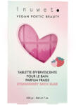 Inuwet Tableta efervescenta pentru baie in forma de ciocolata cu parfum de capsuni, 200g, Inuwet