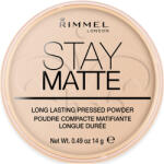 Rimmel London Pudra compacta Stay Matte 003 Peach Glow, 14g, Rimmel London