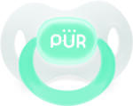 PUR Suzeta ortodontica din silicon 0-3 luni albastru, 1 bucata, PUR