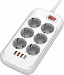 ColorWay 6 Plug + 4 USB 2 m Switch (CW-CHE64PDW)